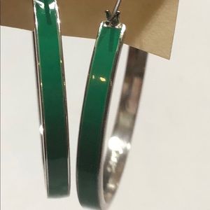 Chaps Green and Silver Earrings